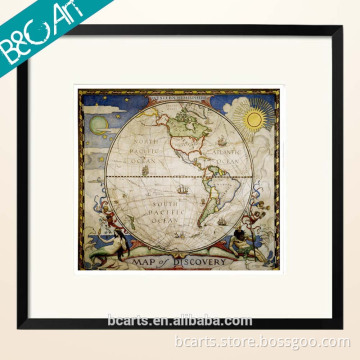 2015 newest the earth map paper oil painting